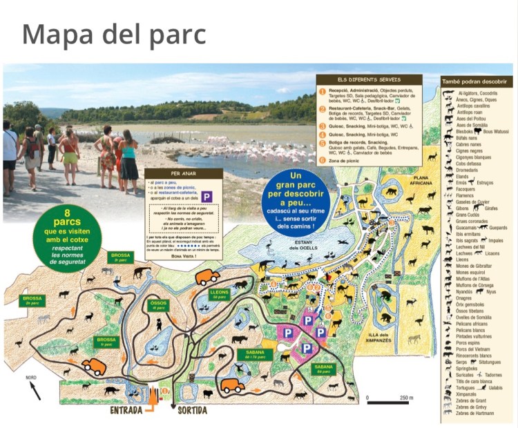 Mapa del parc
